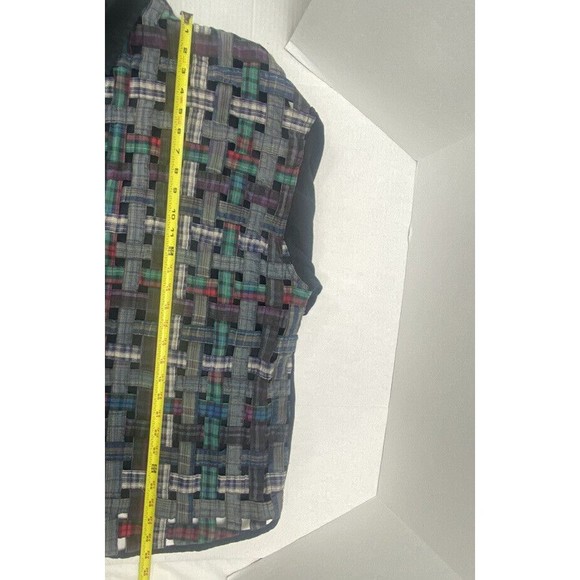 Halsey Collection Women’s Shirt Multicolored Size 3X Button Down Weave Patterned - Picture 9 of 10